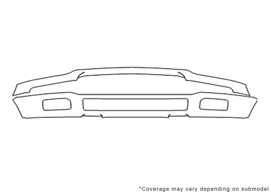 f-150 Avery Dennison Clear Bra Bumper Precut PPF Diagram