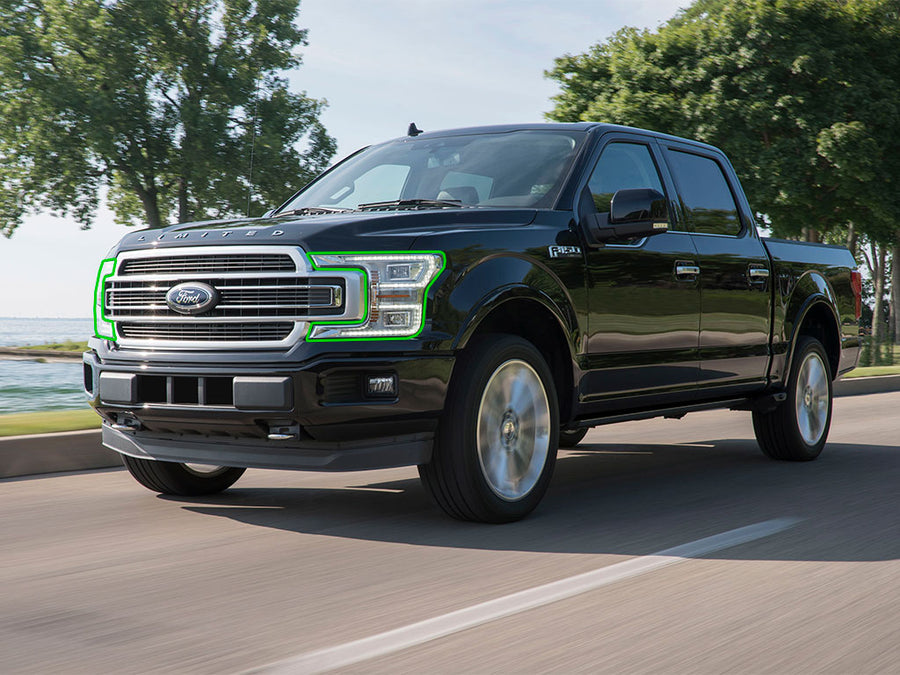 ford f-150 2018-2020 Headlight Protection Installation Location