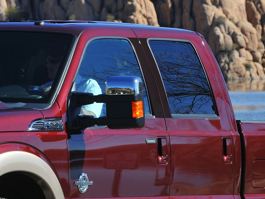 ford f-250 1999-2014 Gloss Black Pillar Cover Diagram