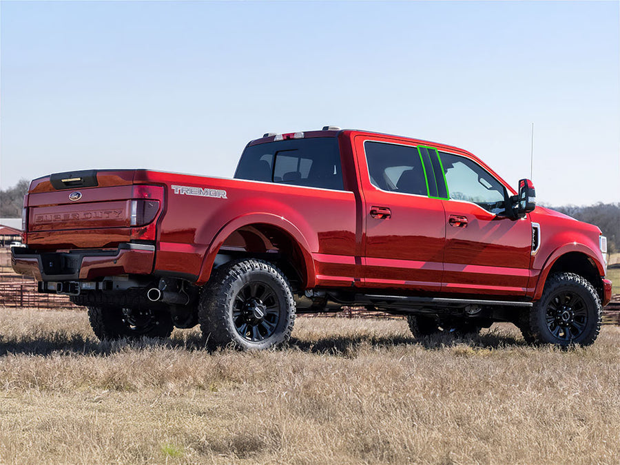 ford f-250 2017-2024 (super cab / supercrew) Pillar Post Trim Installation Location