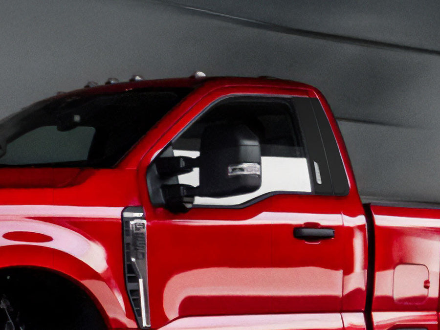 ford f-350 2017-2024 (regular cab) Custom Pillar Cover Diagram