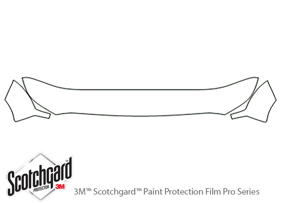 f-450 3M Clear Bra Hood Precut PPF Diagram