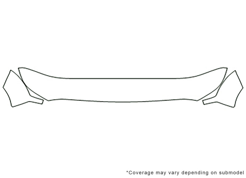f-450 3M Clear Bra Hood Precut PPF Diagram