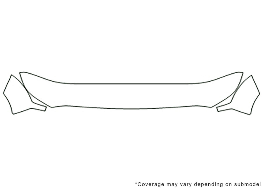 f-450 Avery Dennison Clear Bra Hood Precut PPF Diagram