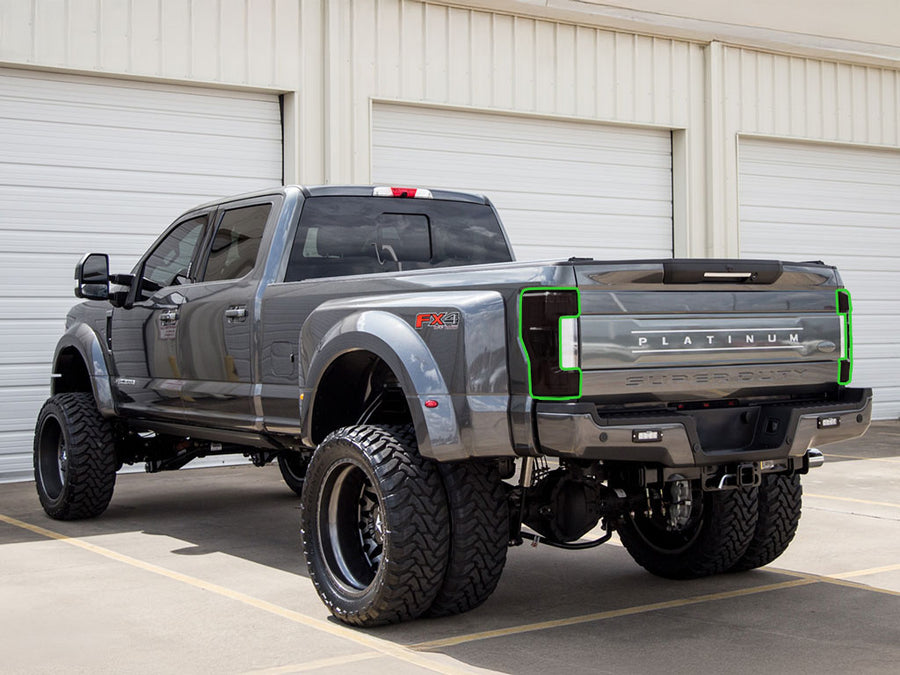 f-450 Tail Light Tint Installation Points