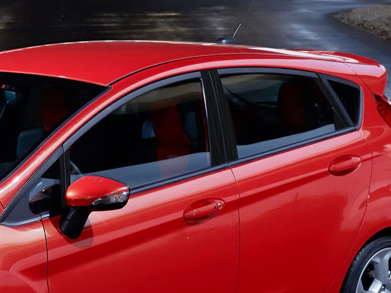 ford fiesta 2011-2019 (hatchback) Brushed Aluminum Black Pillar Cover Diagram