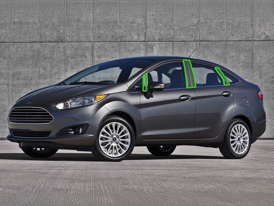 ford fiesta 2011-2019 (sedan) Pillar Post Trim Installation Location