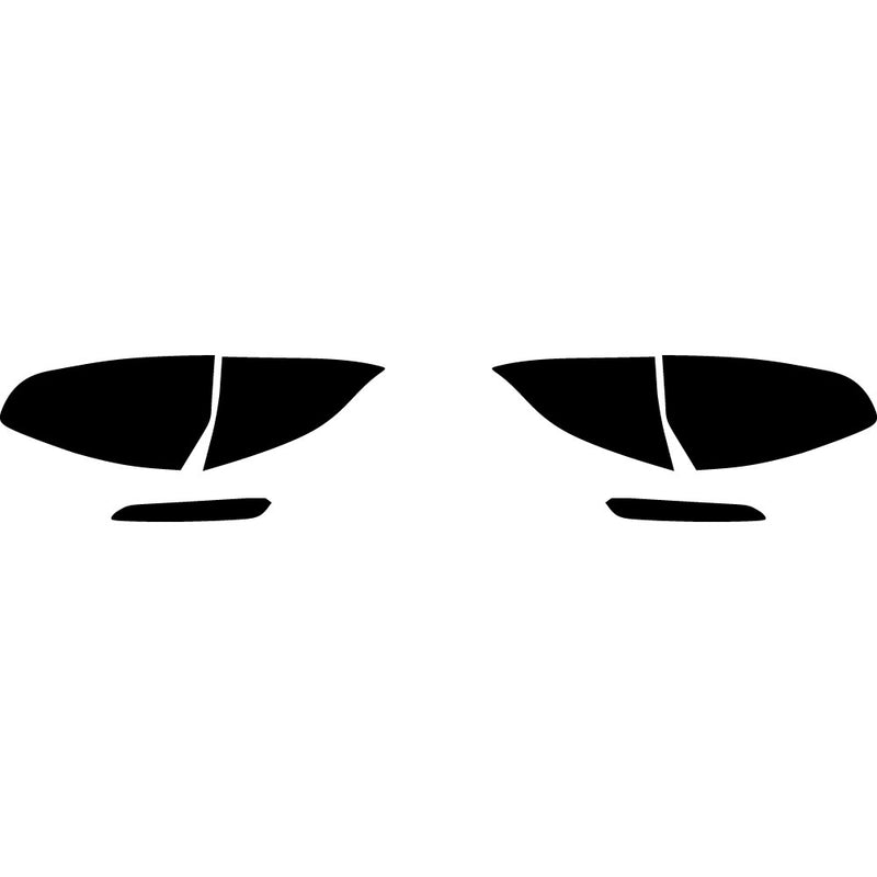 fiesta (sedan) Precut Tail Light Tint Diagram