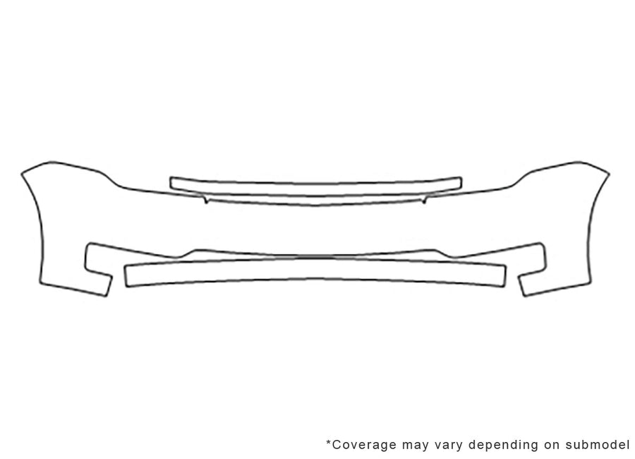 flex Avery Dennison Clear Bra Bumper Precut PPF Diagram