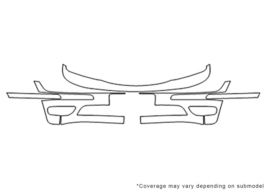 focus Avery Dennison Clear Bra Bumper Precut PPF Diagram