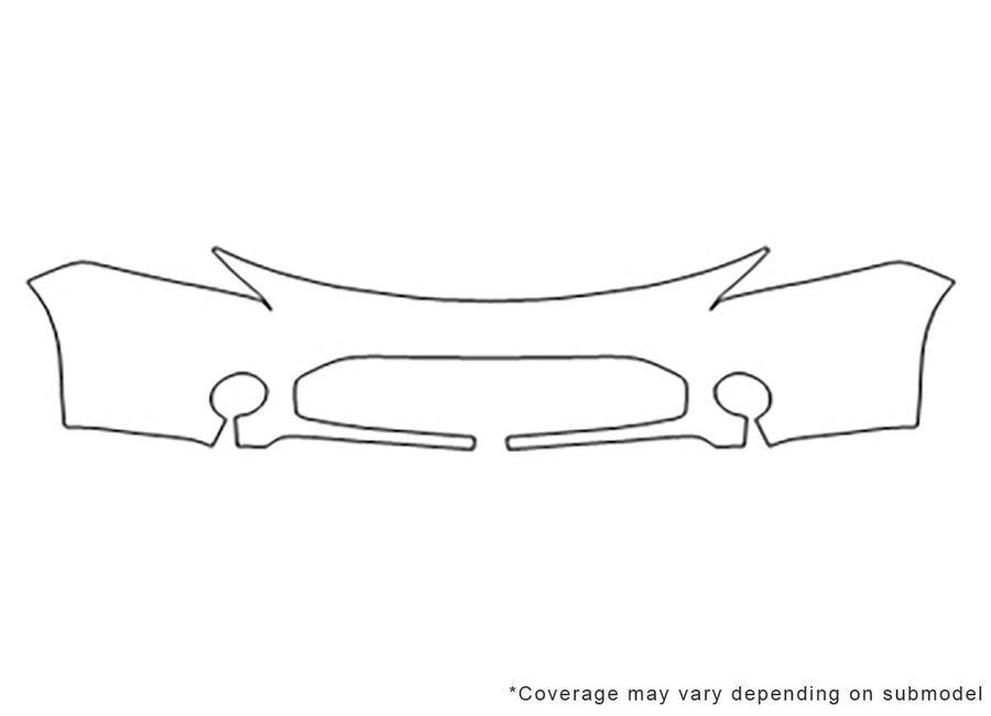 focus Avery Dennison Clear Bra Bumper Precut PPF Diagram