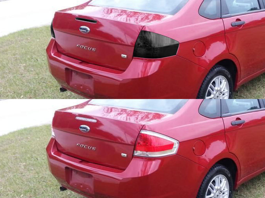 focus (sedan) Before and After Smoked Taillights