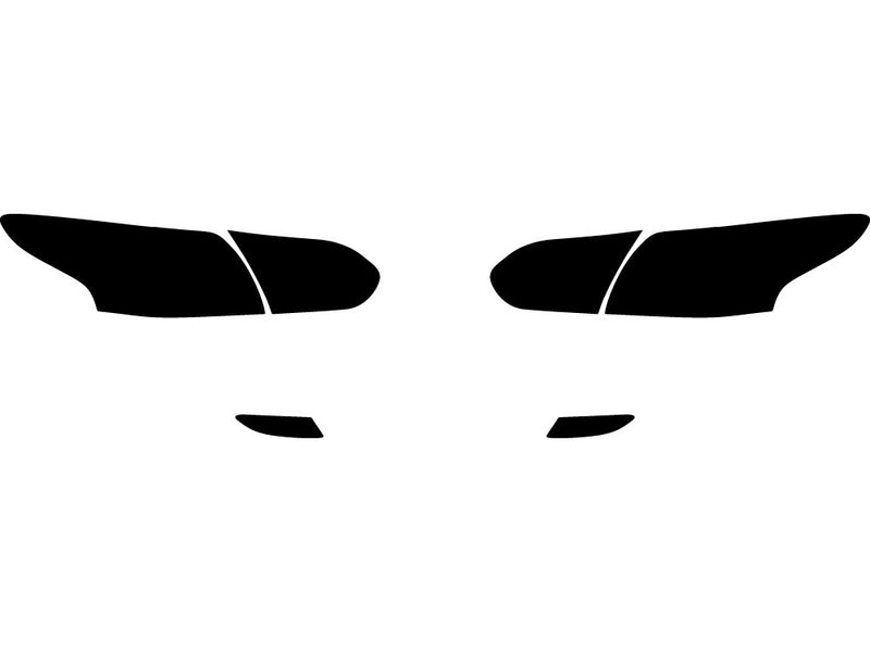 focus (sedan) Precut Tail Light Tint Diagram