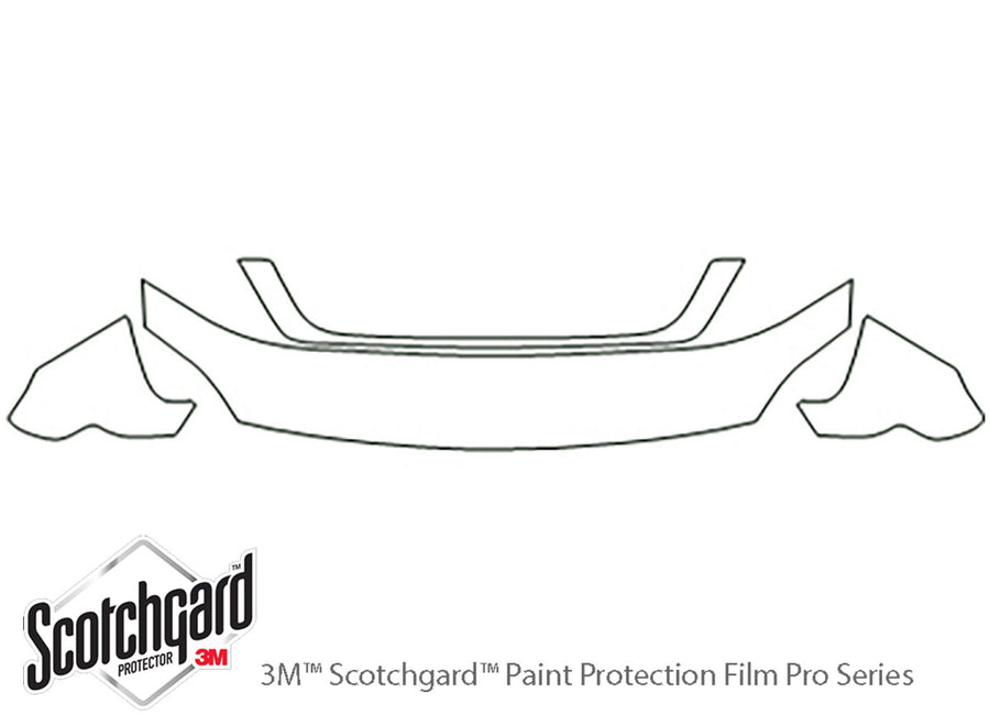 freestar 3M Clear Bra Hood Precut PPF Diagram