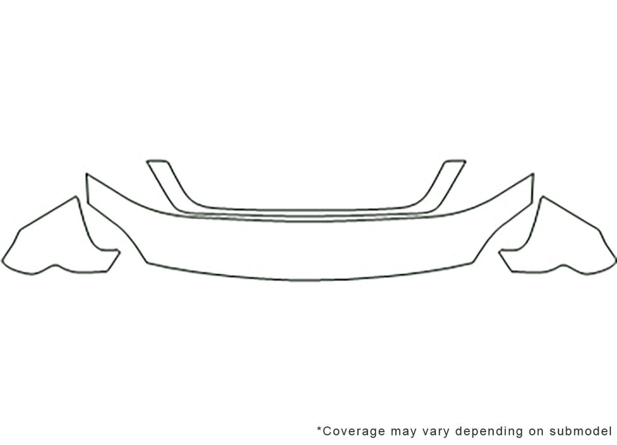 freestar 3M Clear Bra Hood Precut PPF Diagram
