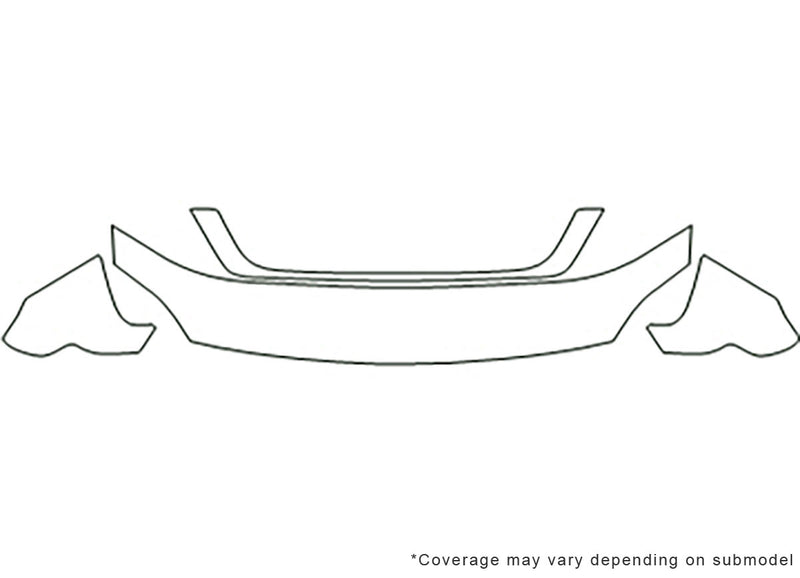 freestar Avery Dennison Clear Bra Hood Precut PPF Diagram