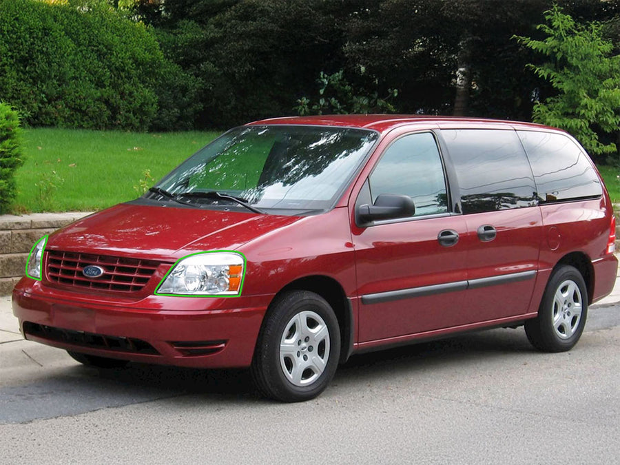 ford freestar 2004-2007 Headlight Protection Installation Location