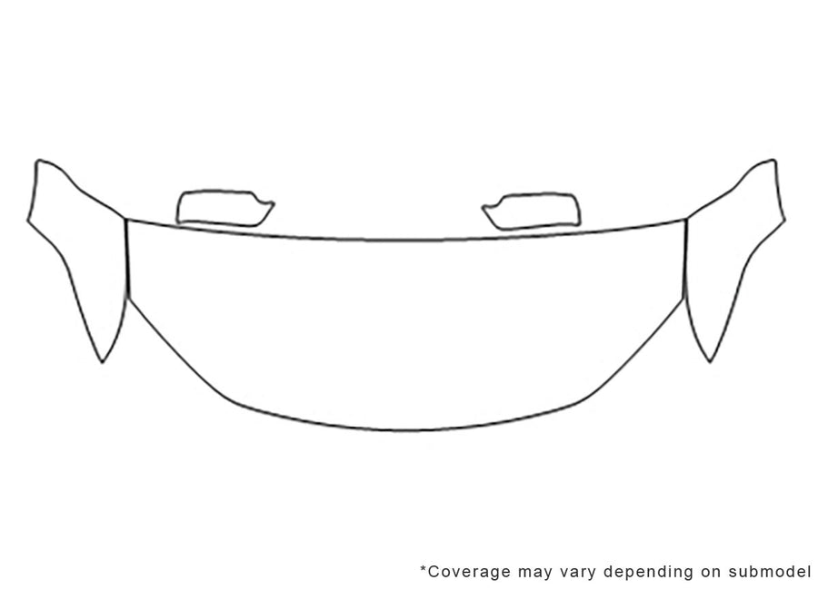 fusion 3M Clear Bra Hood Precut PPF Diagram
