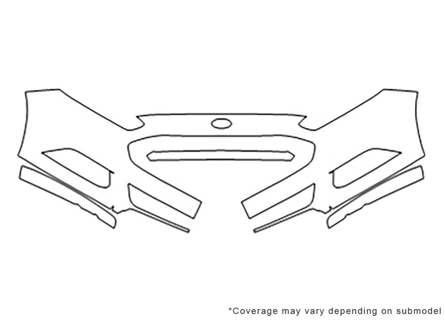fusion Avery Dennison Clear Bra Bumper Precut PPF Diagram