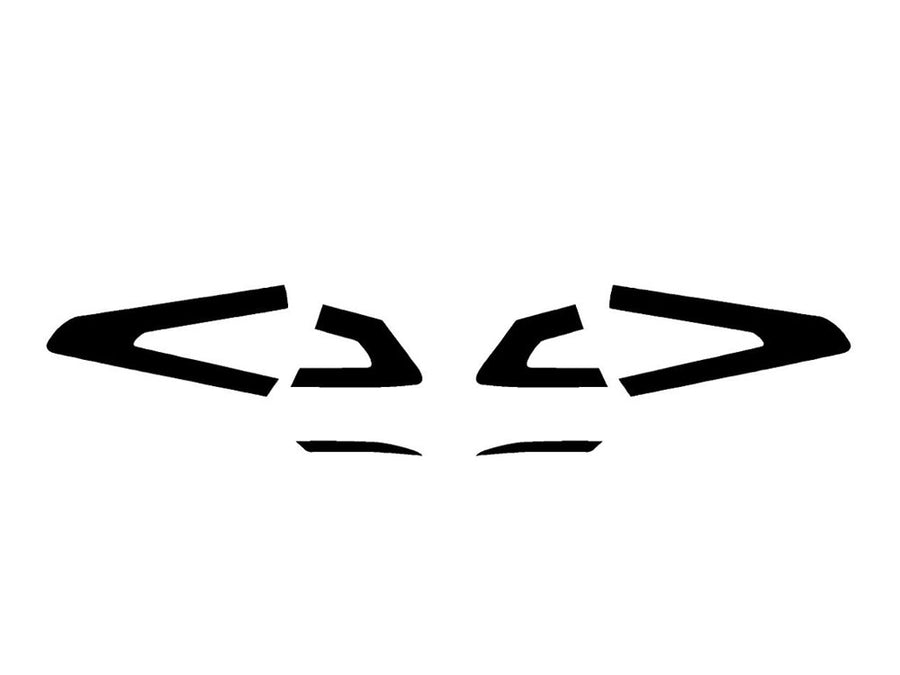 fusion Precut Tail Light Tint Diagram