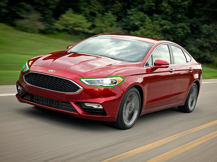 ford fusion 2013-2020 Headlight Protection Installation Location