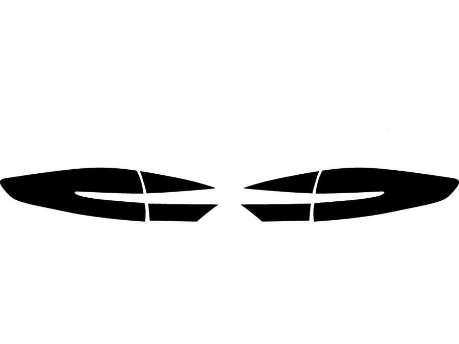 fusion Precut Tail Light Tint Diagram