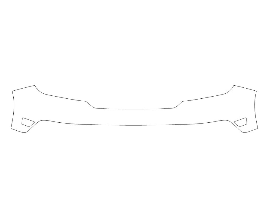 maverick 3M Clear Bra Bumper Precut PPF Diagram