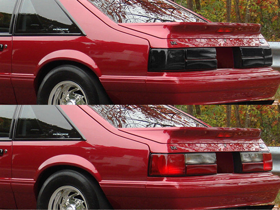 mustang Before and After Smoked Taillights