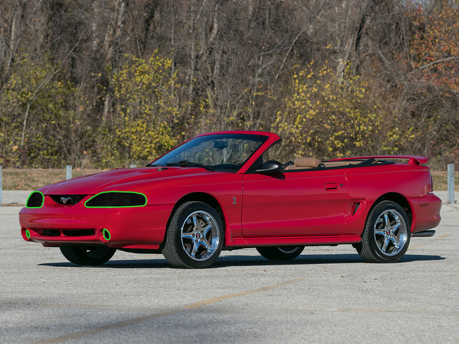 ford mustang 1994-1998 Headlight Tint Location