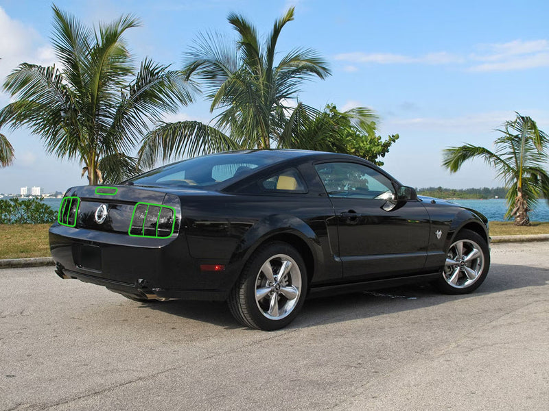 mustang Tail Light Tint Installation Points