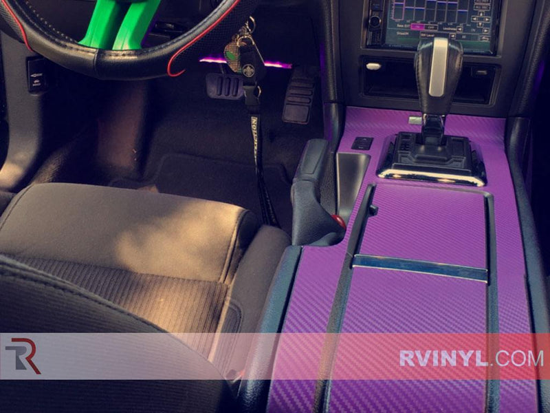 Shifter Trim 3D Purple Carbon Fiber Vinyl