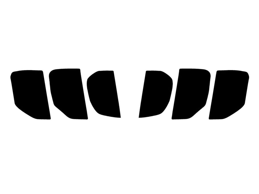 mustang Precut Tail Light Tint Diagram