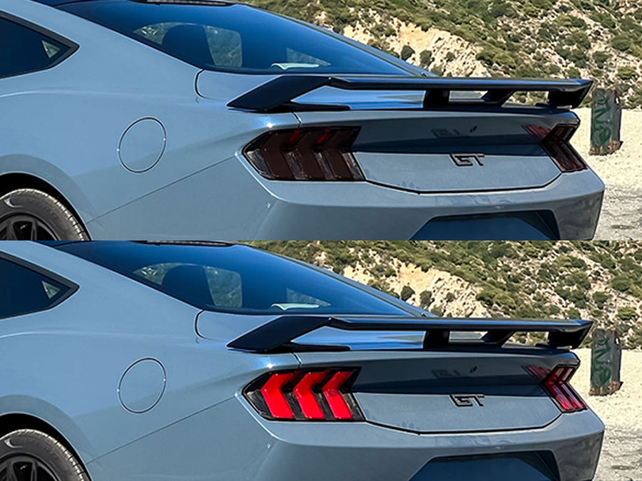 mustang Before and After Smoked Taillights
