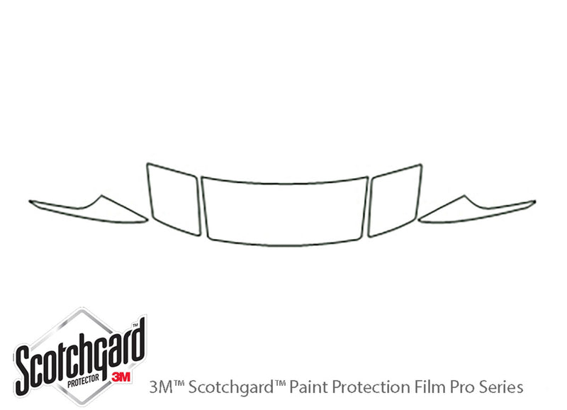 probe 3M Clear Bra Hood Precut PPF Diagram