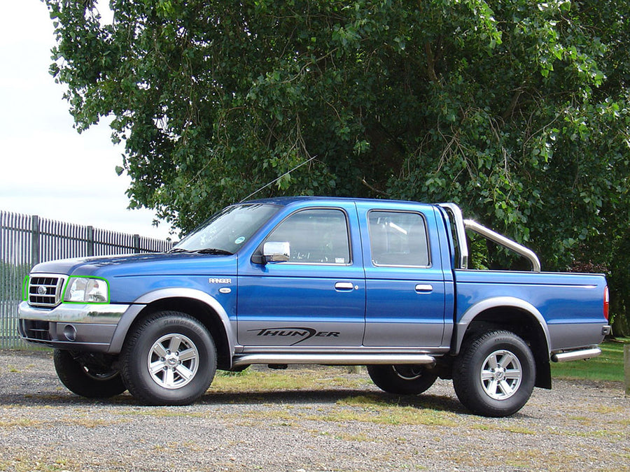 ford ranger 1998-2000 Headlight Protection Installation Location