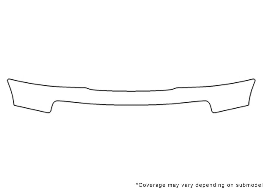 ranger Avery Dennison Clear Bra Bumper Precut PPF Diagram