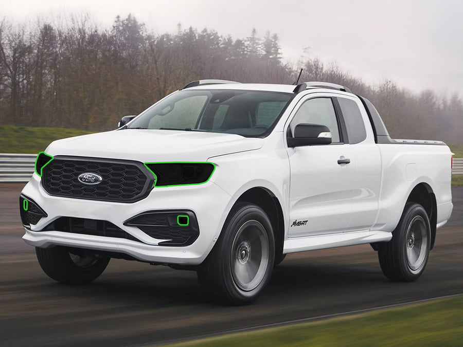 ford ranger 2019-2023 Headlight Tint Location