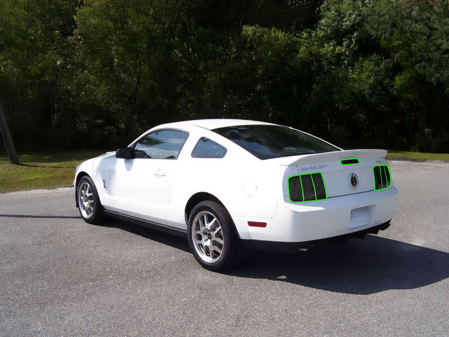 shelby gt500 Tail Light Tint Installation Points