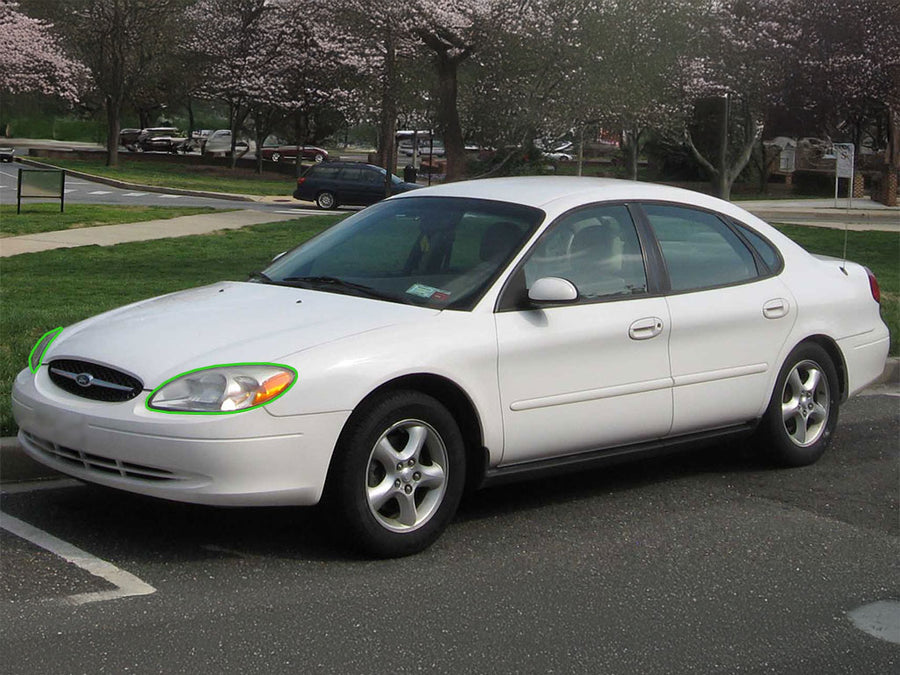 ford taurus 2000-2003 Headlight Protection Installation Location