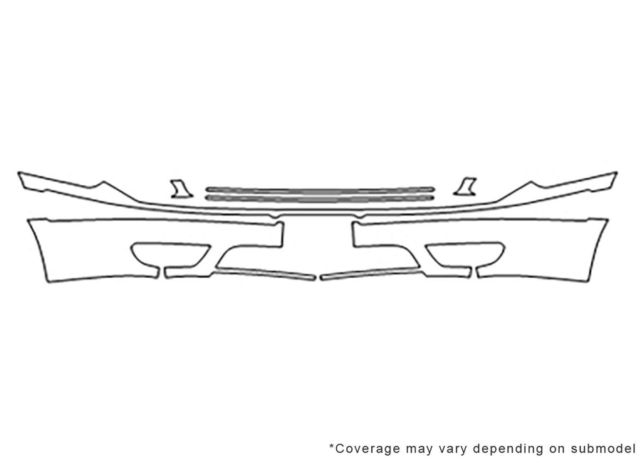 taurus 3M Clear Bra Bumper Precut PPF Diagram