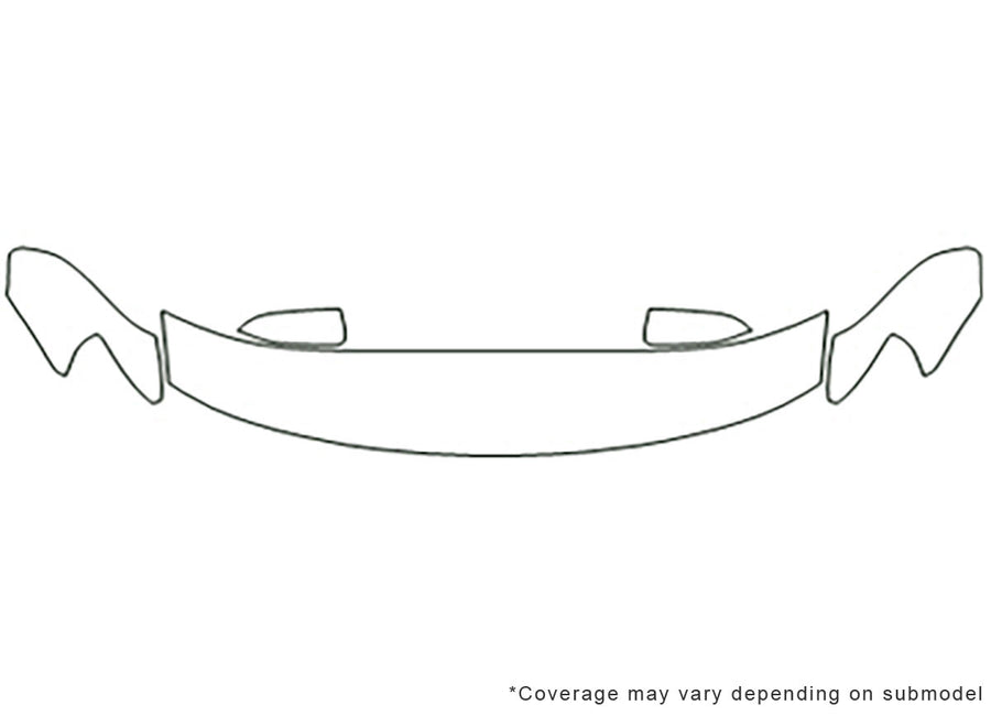 taurus 3M Clear Bra Hood Precut PPF Diagram