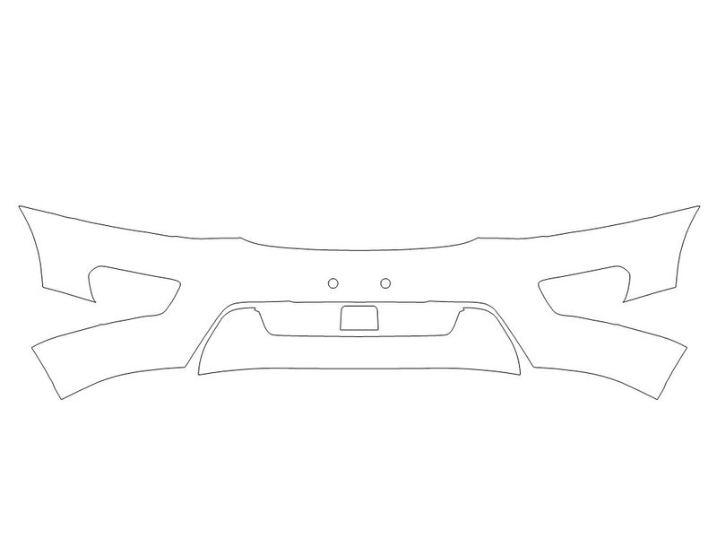 transit 3M Clear Bra Bumper Precut PPF Diagram