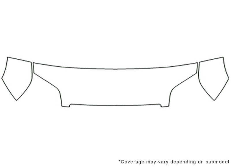 transit connect Avery Dennison Clear Bra Hood Precut PPF Diagram