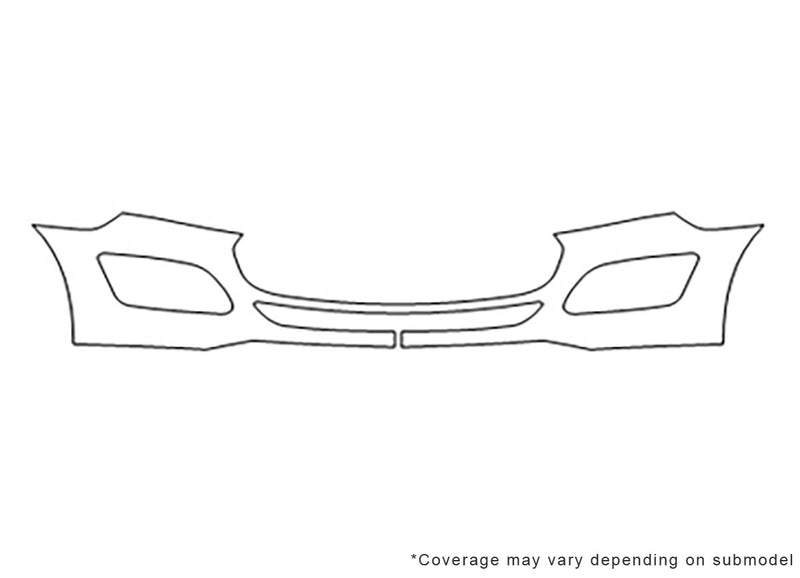 transit connect Avery Dennison Clear Bra Bumper Precut PPF Diagram