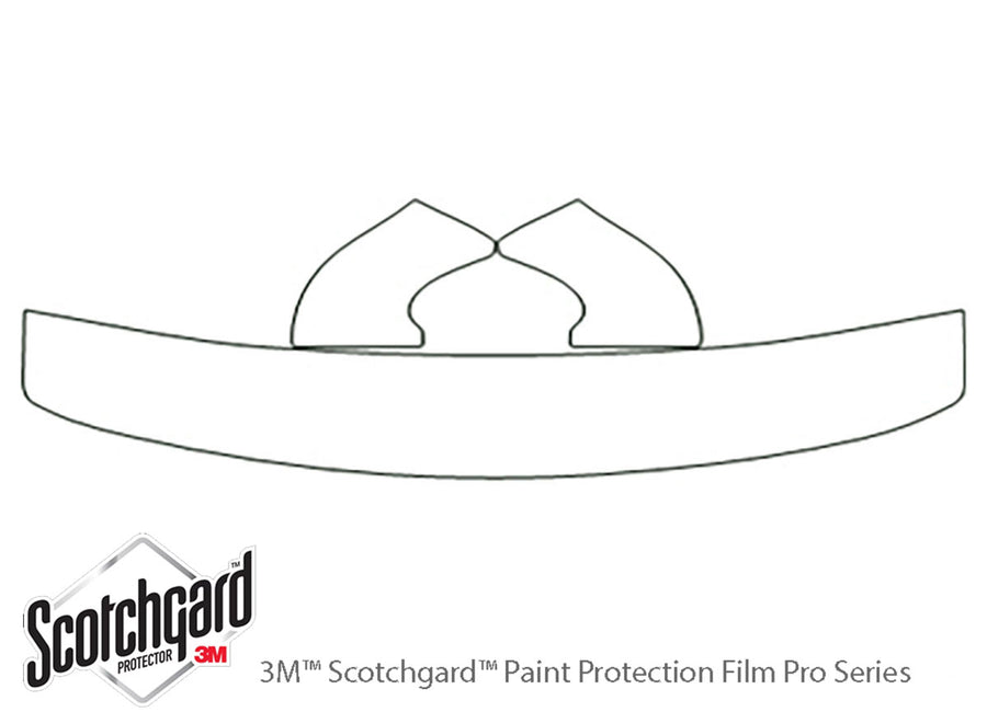 windstar 3M Clear Bra Hood Precut PPF Diagram