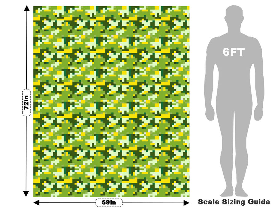 Foreign Jungle Pixel Vehicle Wrap Scale~Rwraps Series 914 Foreign Jungle Pixel Measurements~1