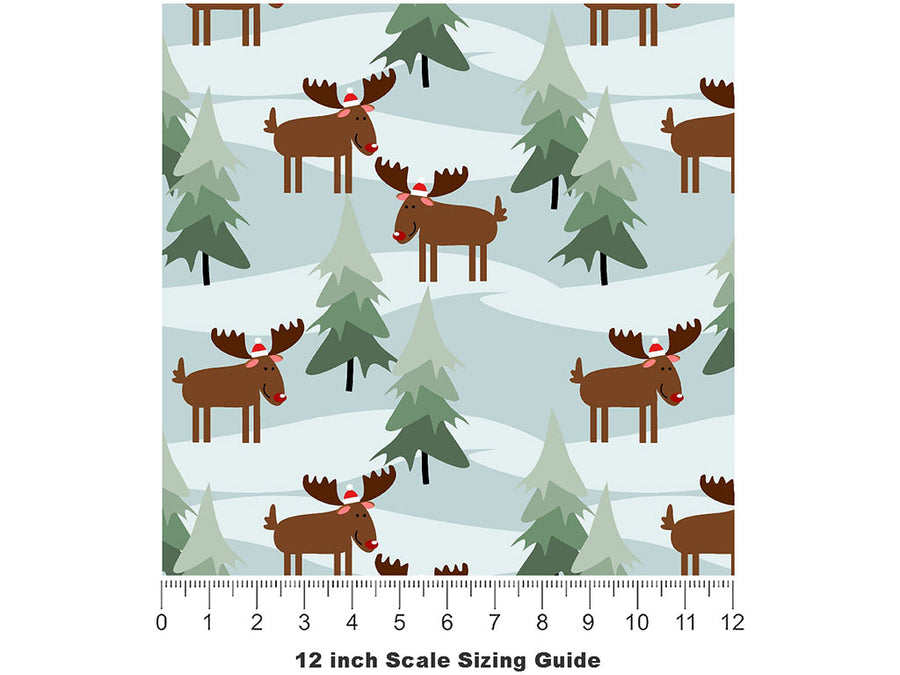 Forest Ambassador Animal Vinyl Film Pattern Size 12 inch Scale~Rwraps Forest Ambassador Animal Sizing Chart~2