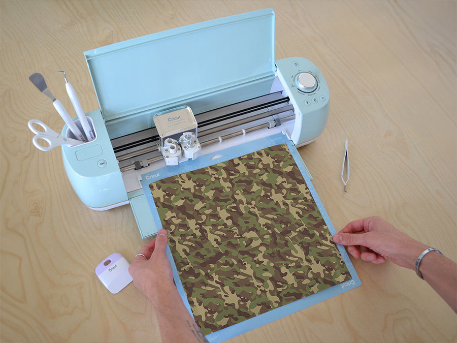 forest beige camouflage Cricut Compatible Vinyl