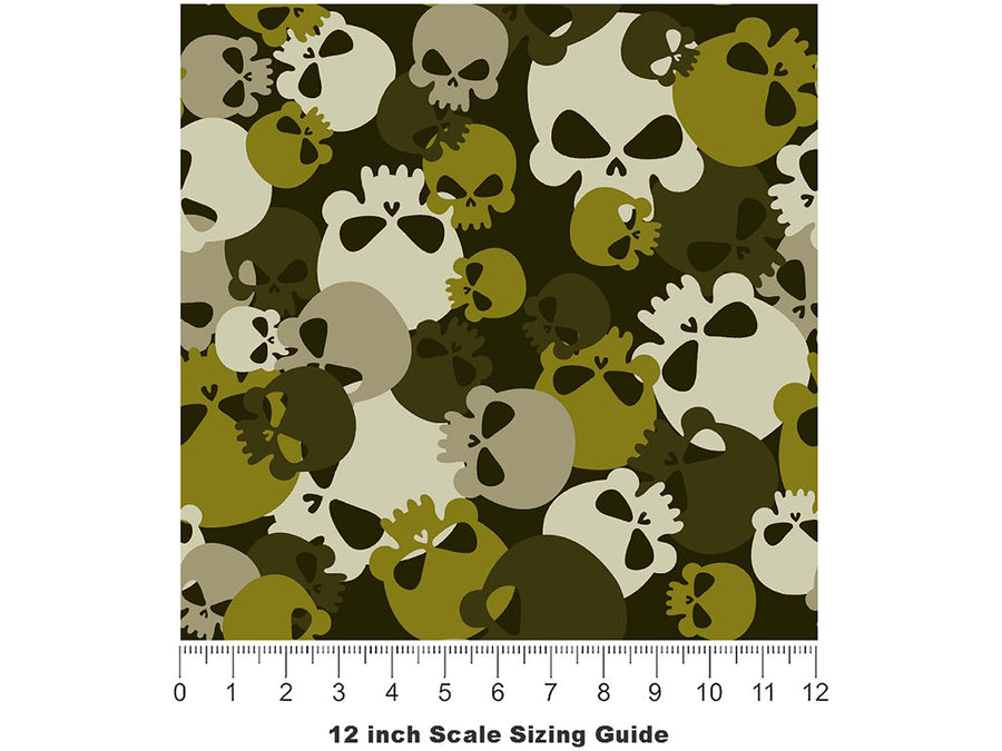 Forest Calvaria Halloween Vinyl Film Pattern Size 12 inch Scale~Rwraps Forest Calvaria Halloween Sizing Chart~2