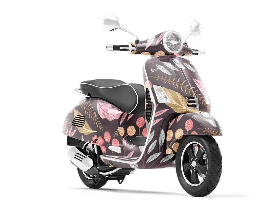Forest Floor Floral Vespa Scooter Wrap Film